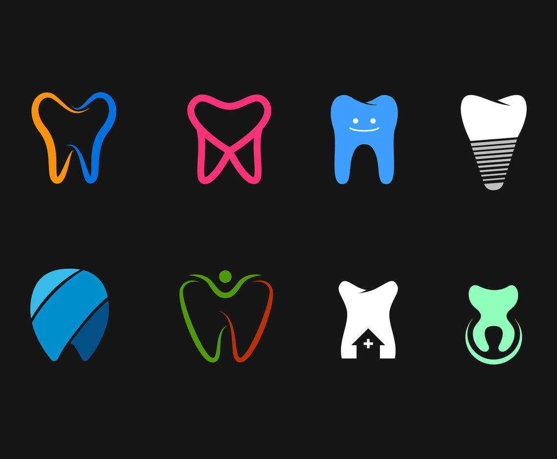 Simple And Smart Dental Logo Vector