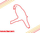 Parrot Outlines Vector