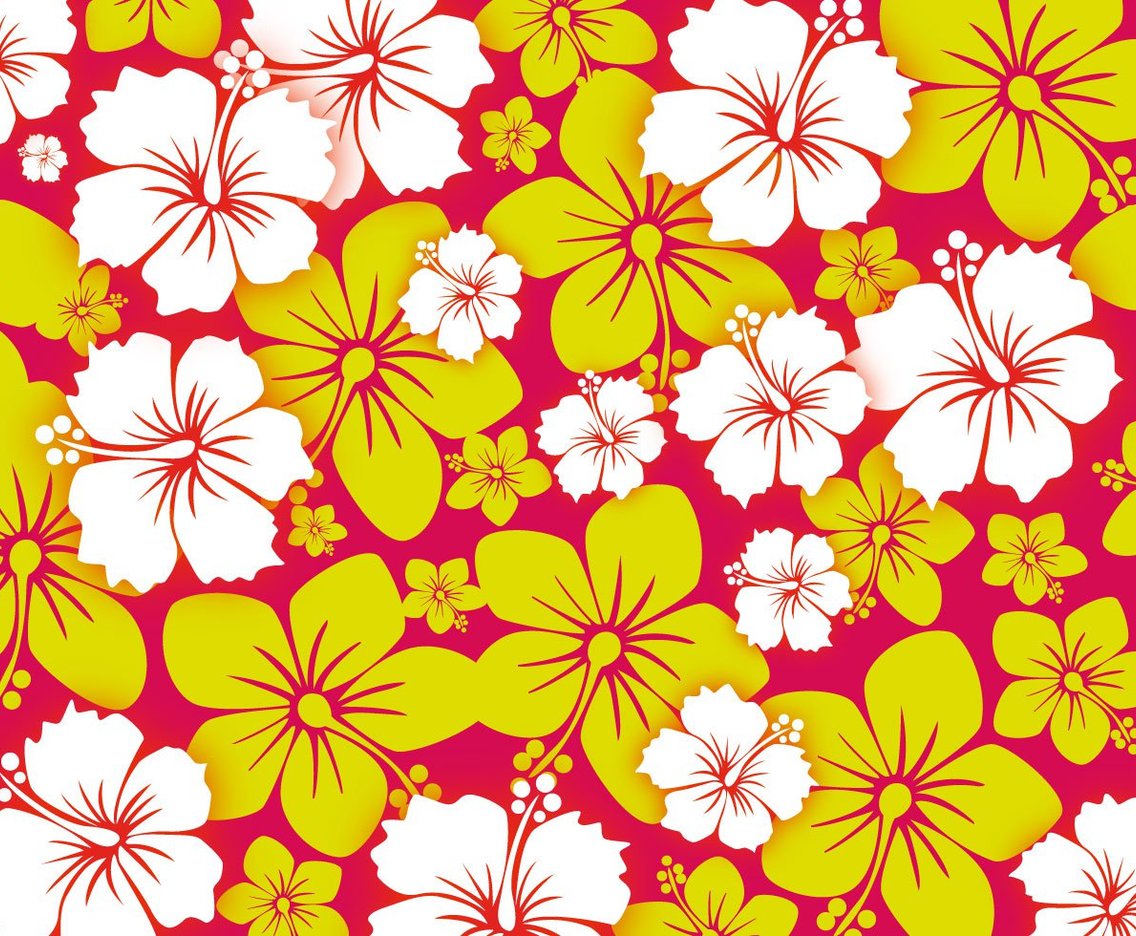 Free Hawai Flower Background Vector