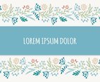 Beautiful Floral Border Vector Background