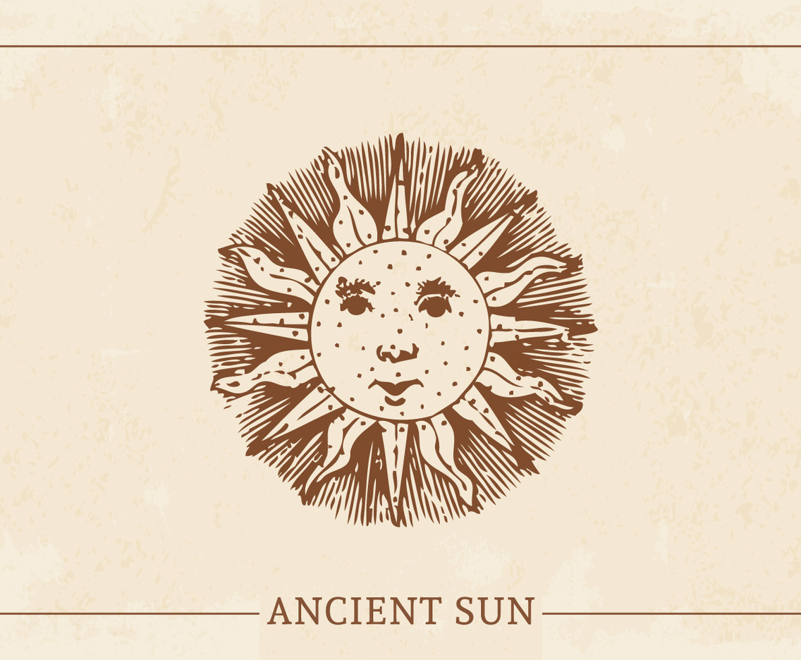 Retro Ancient Sun