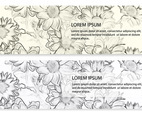 Sketchy Floral Banners