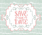 Hand Drawn Save the Date Card