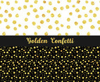 Golden Confetti Patterns