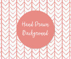 Cute Hand Drawn Pink Chevron Style Background