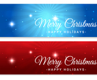 Beautiful Christmas Vector Banners