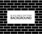 Black Brick Shapes Pattern background