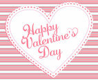 Pink Stripe Valentine's Day Background