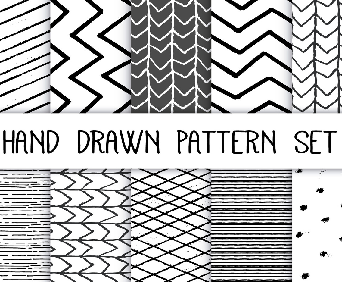 Hand Drawn Pattern Set