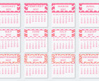Cute Pocket Calendar Cards Collection