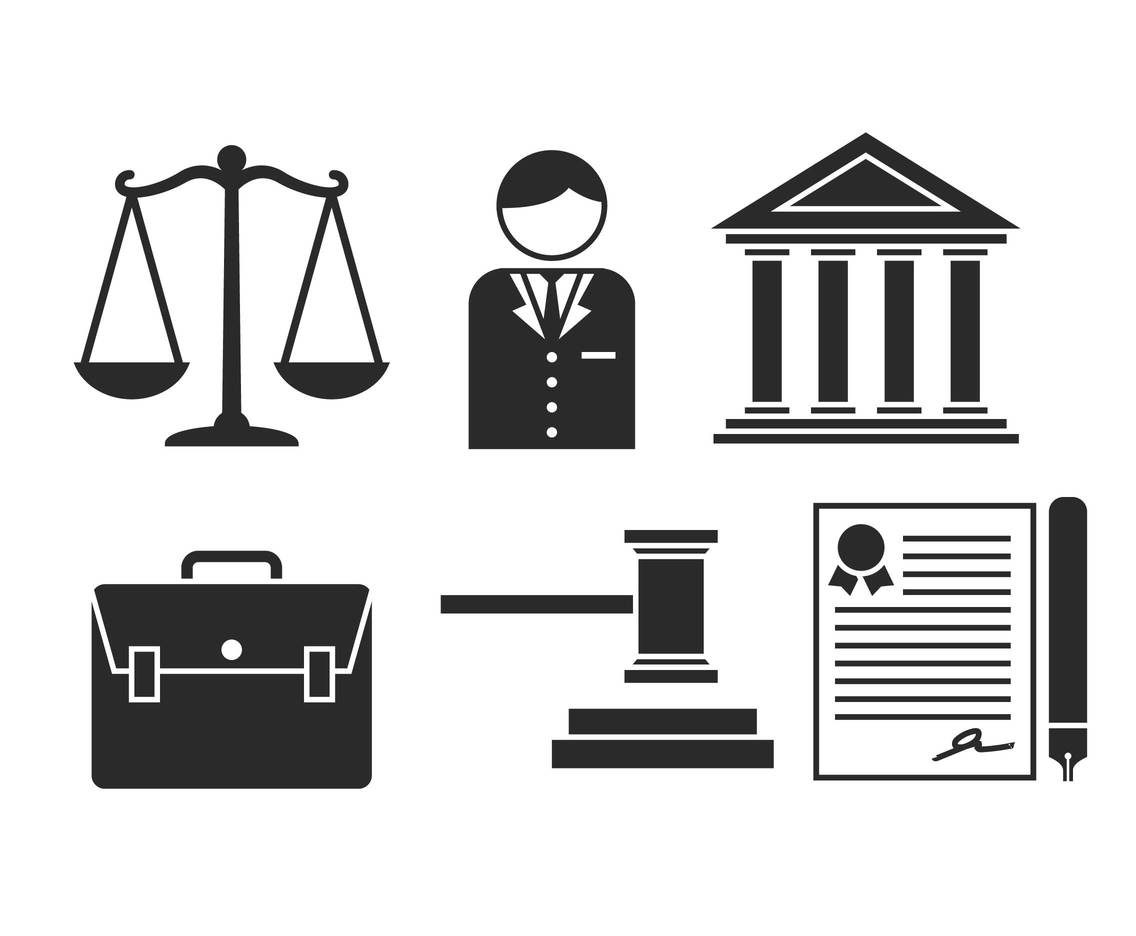 Lawyer Vector Icon Set