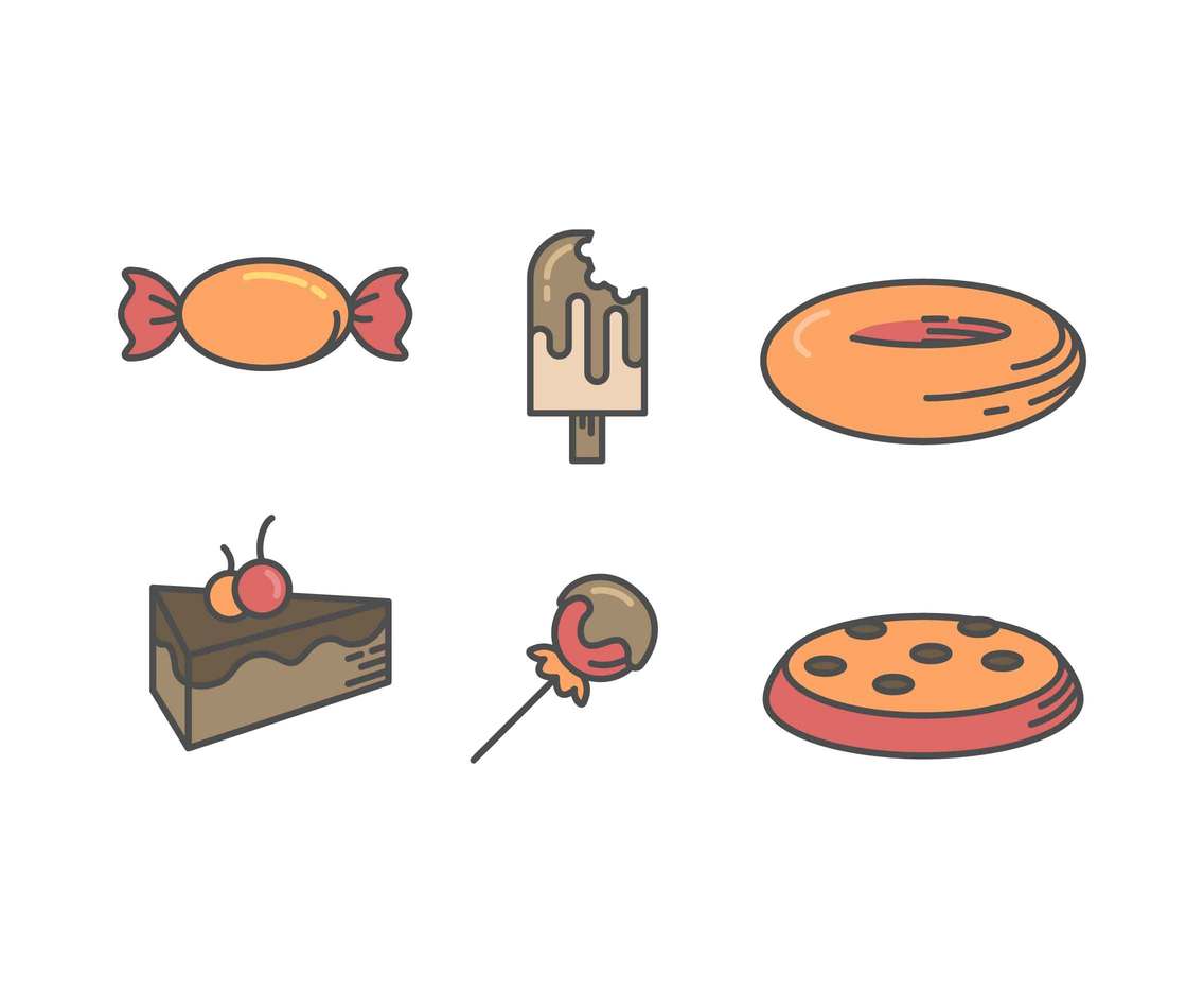 Free Delicious Chocolate and Caramel Vectors
