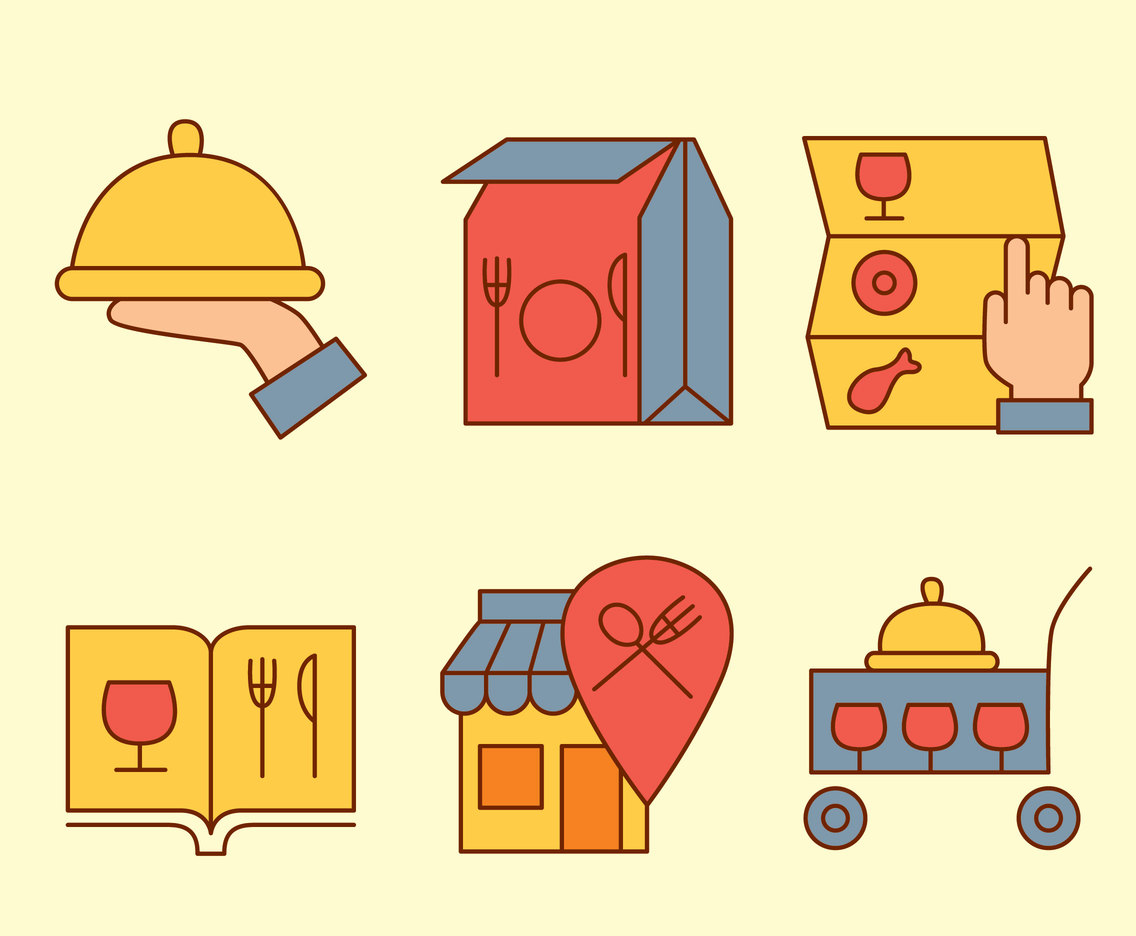 Nice Catering Icons Vectors