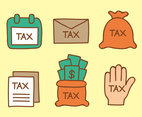 Hand Drawn Tax Element Vectors
