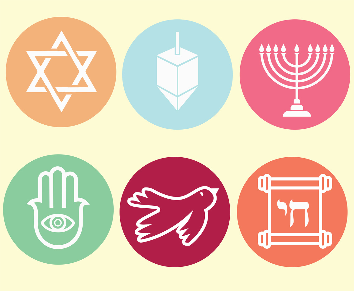 Jewish Symbols Vector Pack