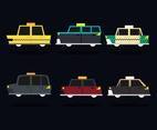 Taxi Different Countries Illustration Vector