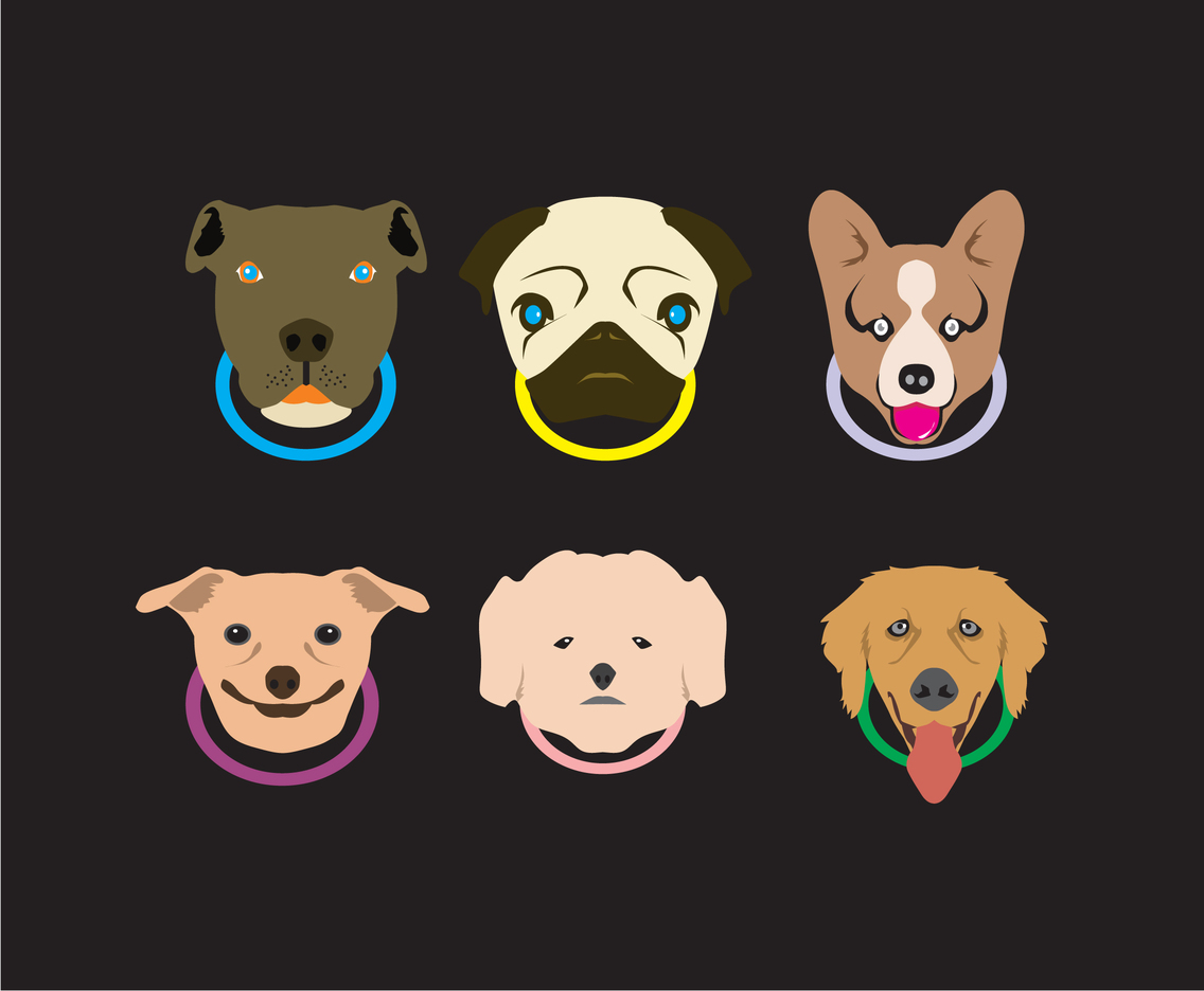 Various Dogs Vector