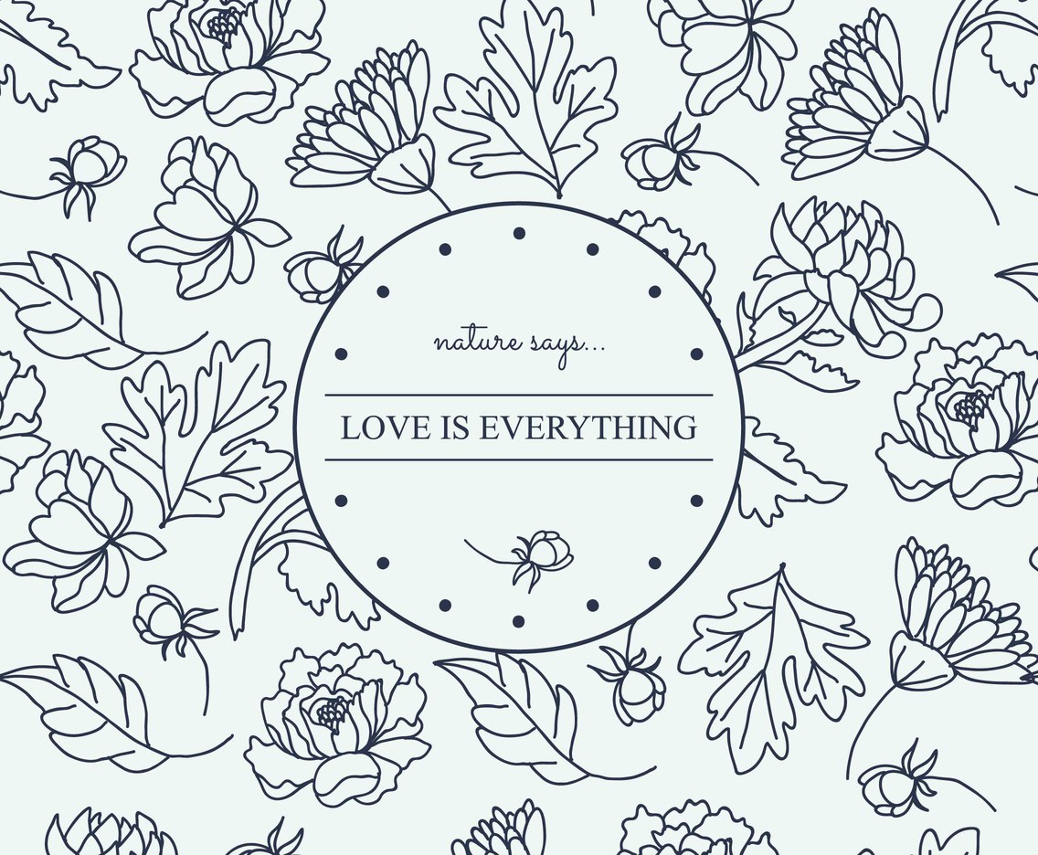 Chrysanthemum Pattern With Lovely Message
