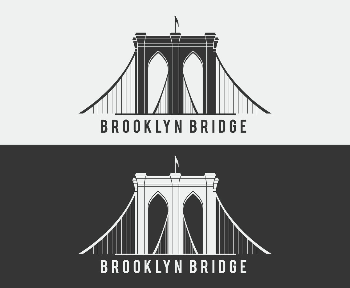 Brooklyn Bridge Vector Icon