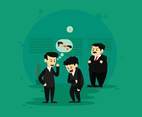 Gossiping Employees Illustration