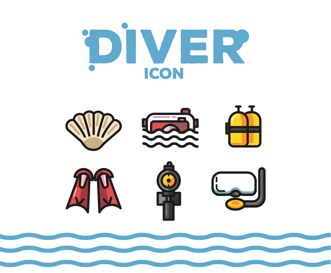 Diver Icon Vector