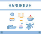 Hanukkah Icon Vector White Background