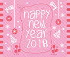 Happy New Year 2018 Vector