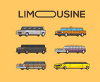 Limousine Vector Orange Background
