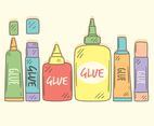 Hand Drawn Glue Collection Vector