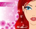 Redhead Beauty Vector Face 