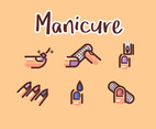 Manicure Vector Cream-Colored Background