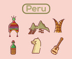 Peru Vector Pink Background