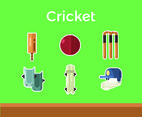 Cricket Vector Green Background