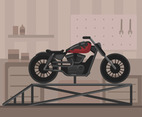 Harley Motorcycle Vector