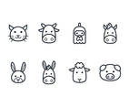 Outline Animal Icon Set