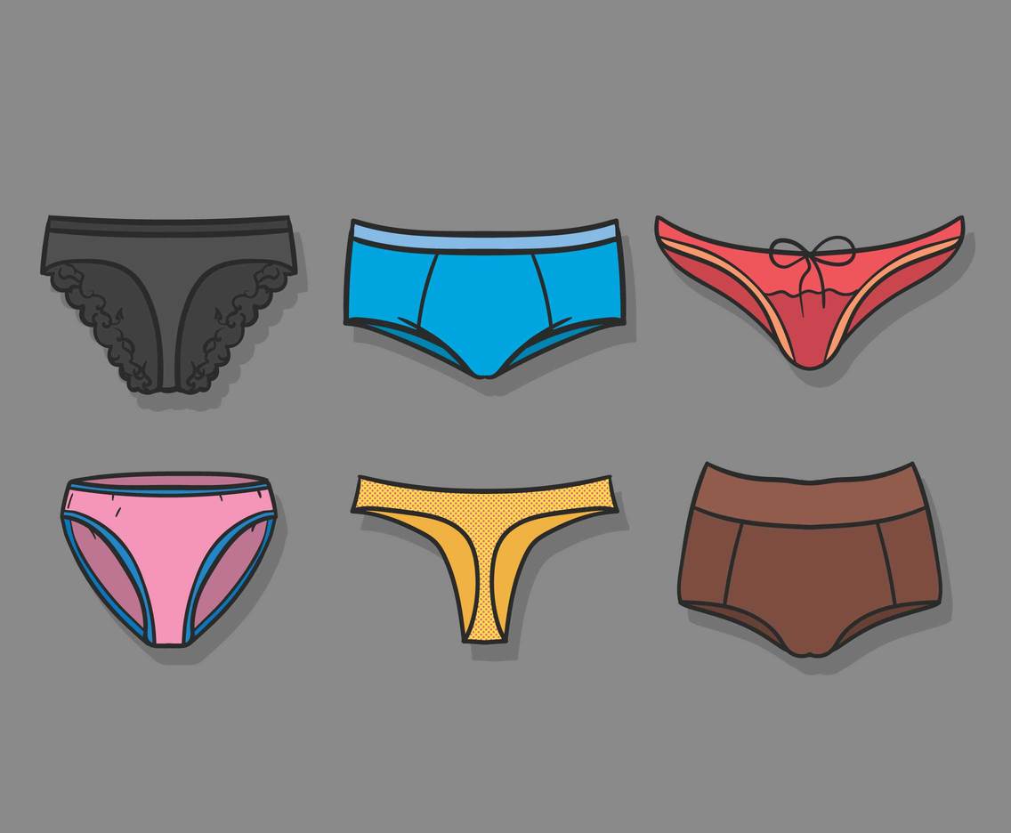 Panties vector set