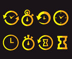 Quick Time Icons Vector