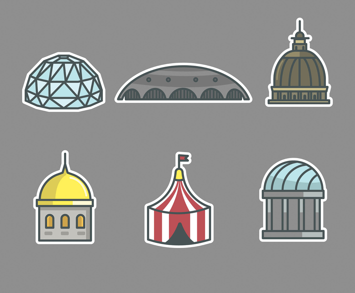 Dome Types Vector