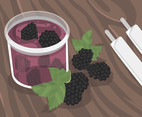 Blackberry Jelly Vector