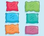 Colored Pillow Collection Vector