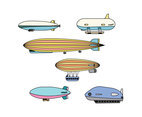 Various Airships Vector