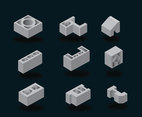 Concrete Block Vector Pack