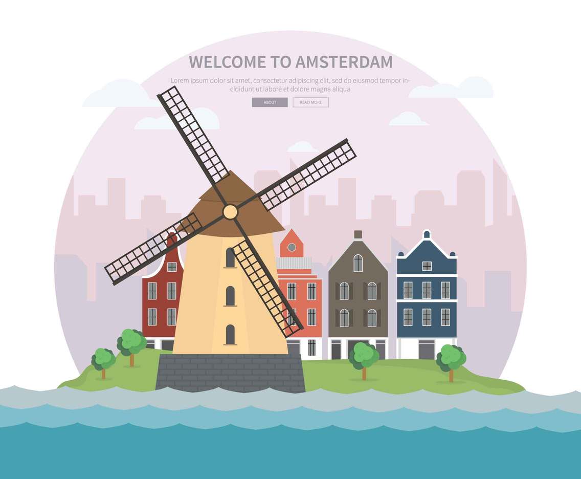 Free Amsterdam Illustration