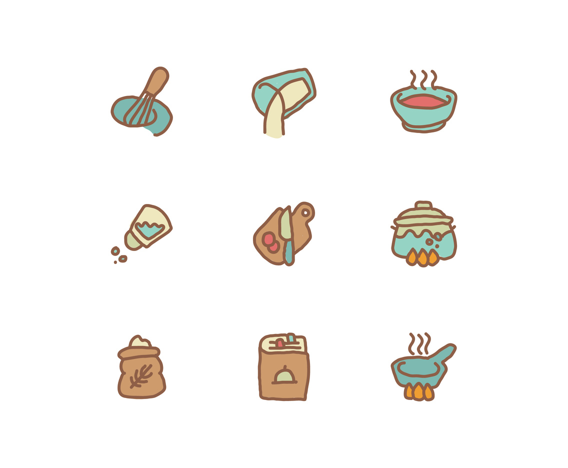Set Of Cooking Icons