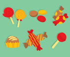 Yummy Sweet Candy Vectors