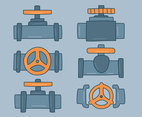 Hand Drawn Valve Collection Vector