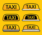 Taxi Cab Collection Vector