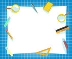 White Education Background Vector