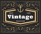 Vintage Labels Decoration Vector