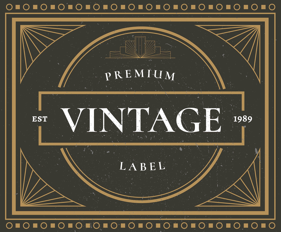 Premium Vintage Labels Vector